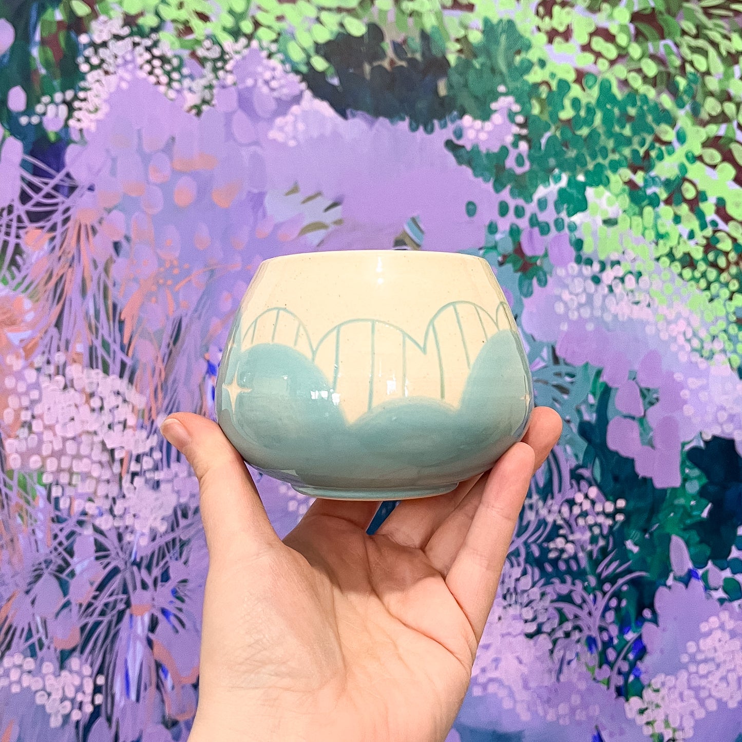 Blue Cloud Bottom Mug