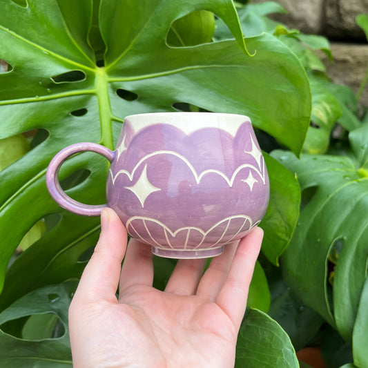 Purple Cloud Bottom Mug