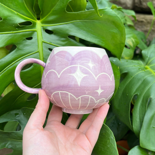 Purple Cloud Bottom Mug