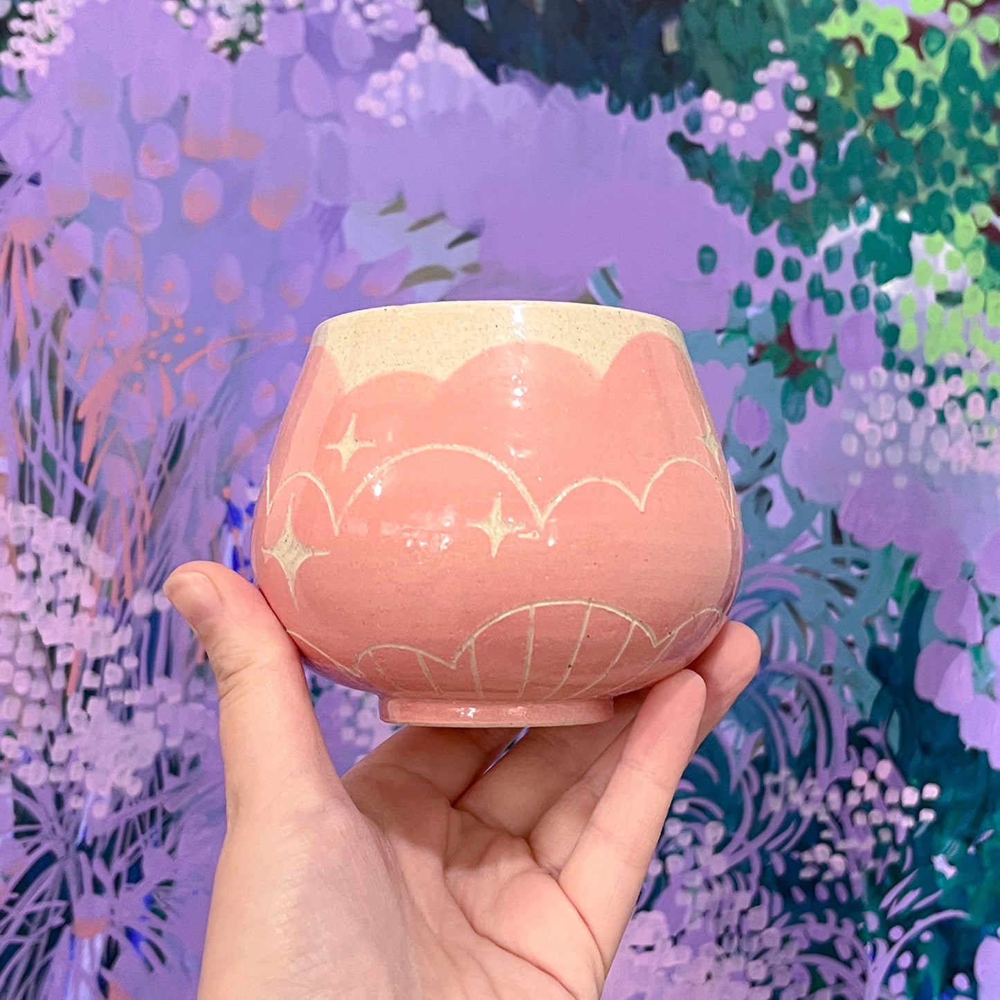 Pink Cloud Bottom Mug B