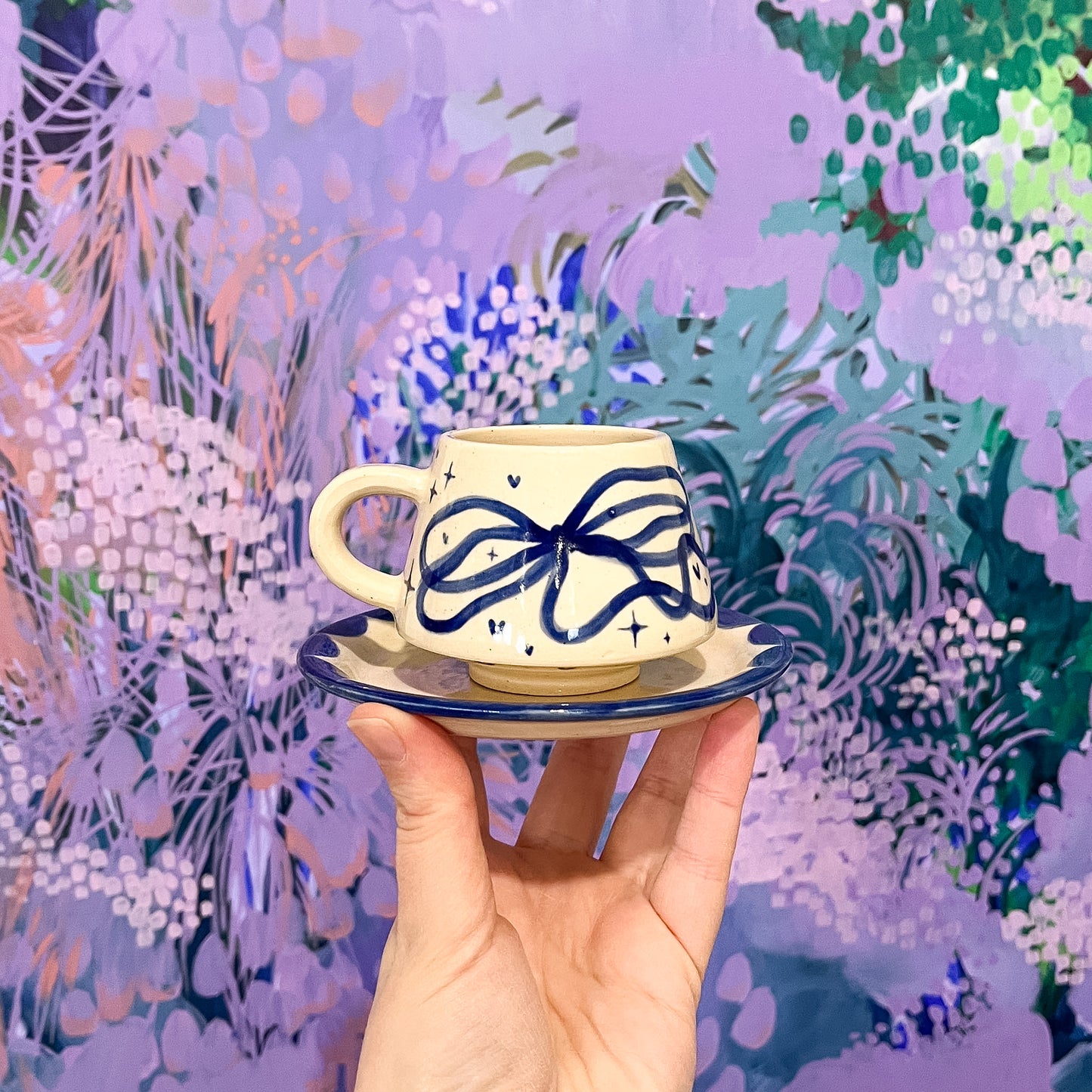 Blue Ribbon Espresso Cup and Saucer 2