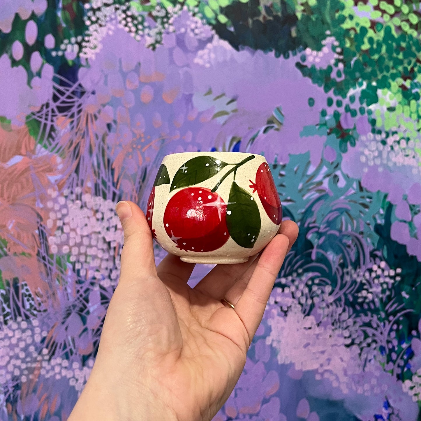 Green Pomegranate Demitasse