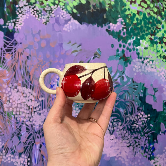 Burgundy Pomegranate Demitasse