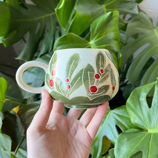 Red Mistletoe Mug