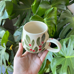 Red Mistletoe Mug