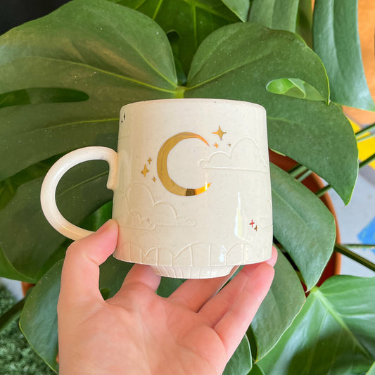 White Moon Mug