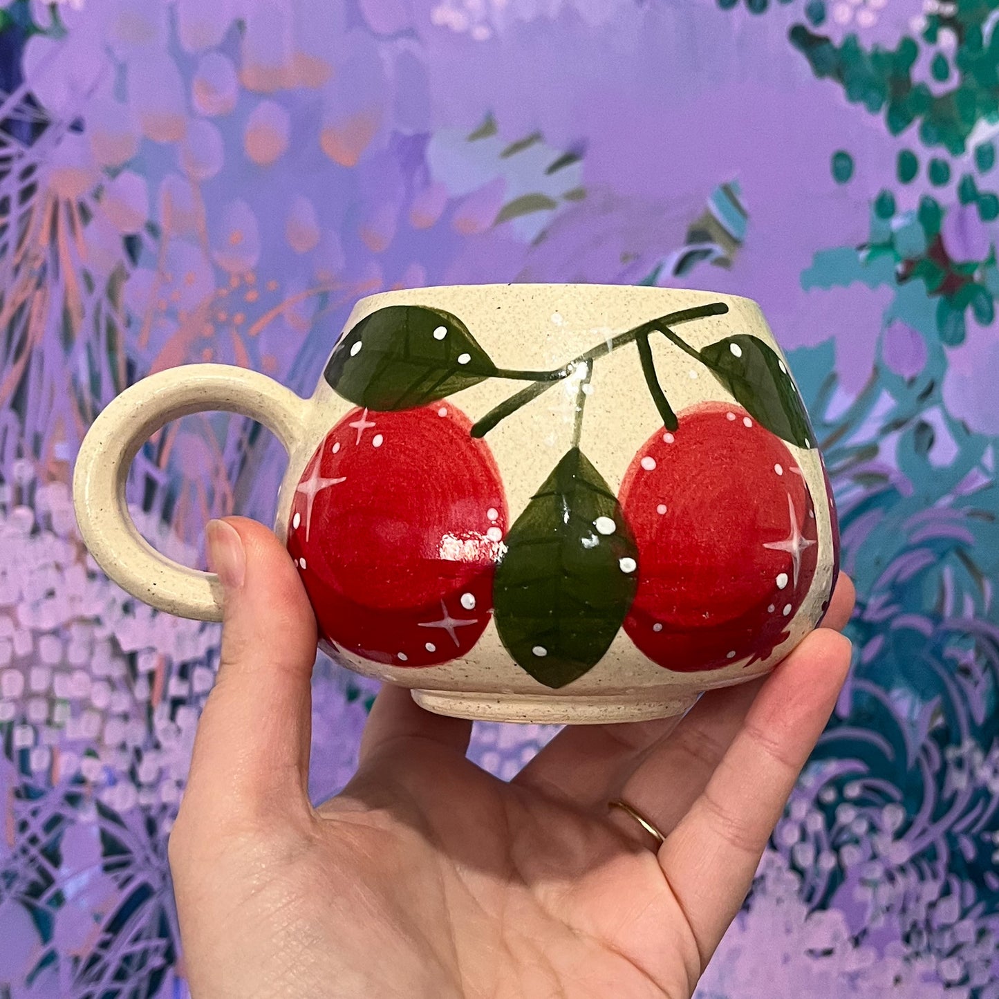 Green Pomegranate Mug
