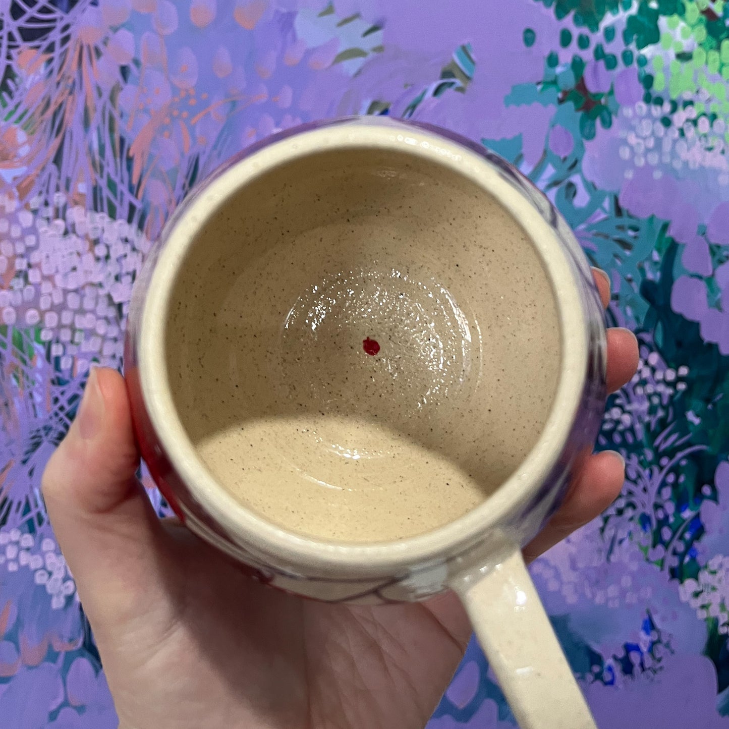 Burgundy Pomegranate Mug