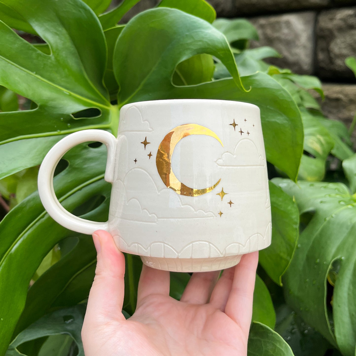 White Moon Mug