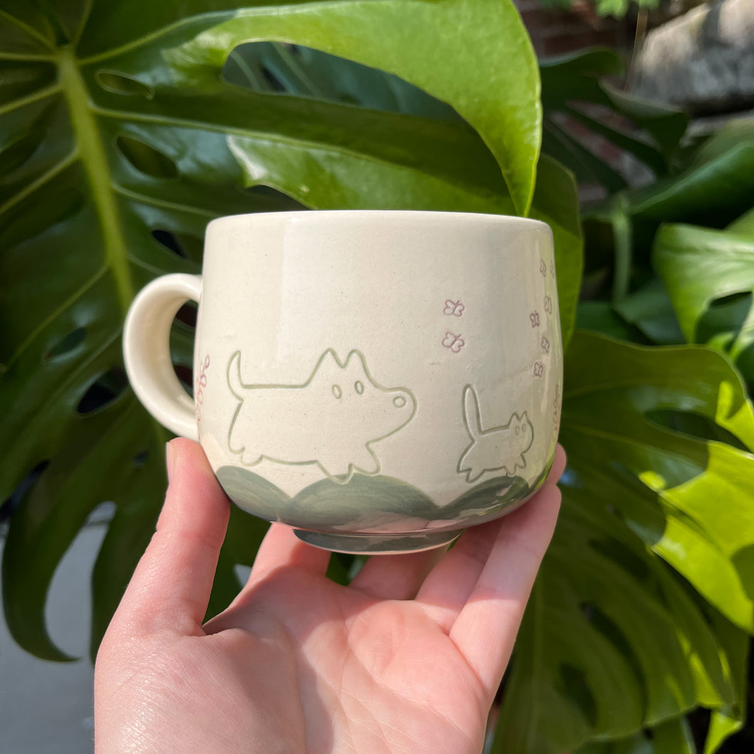 Puppy Kitty Frolic Mug