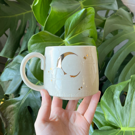 White Moon Mug