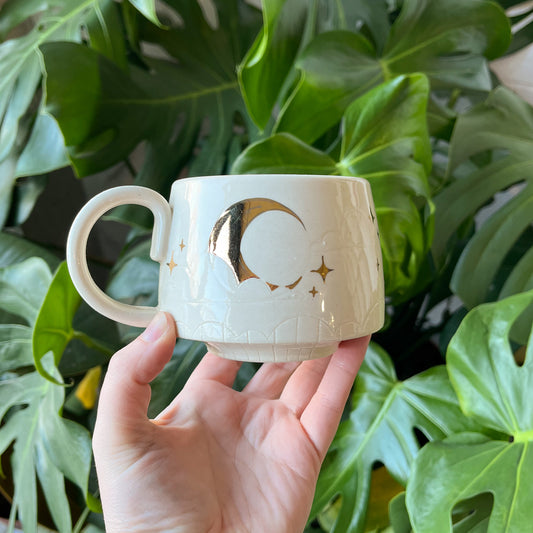 White Moon Mug