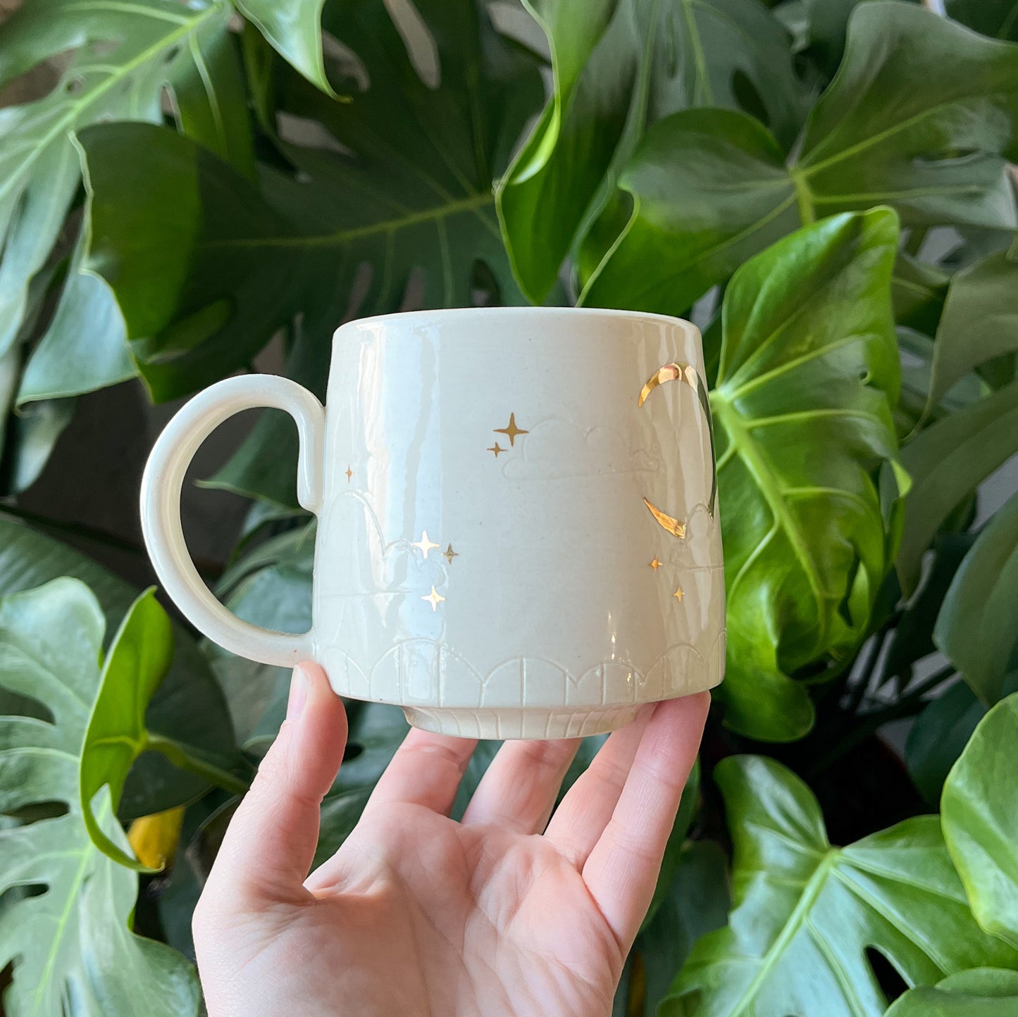 White Moon Mug