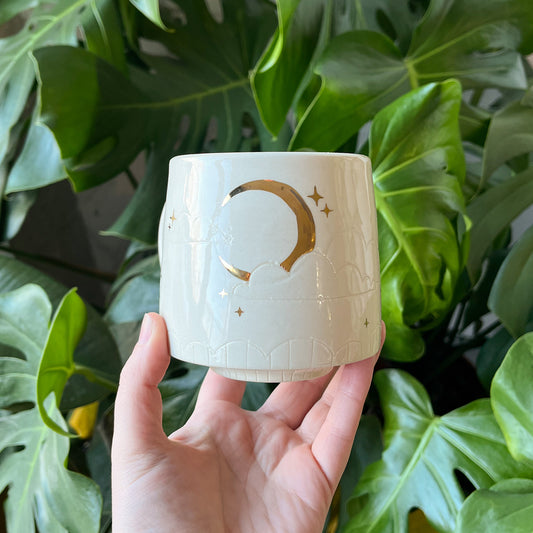 White Moon Mug