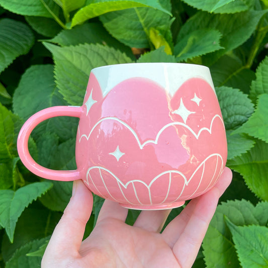 Cloud Bottom Pink Mug