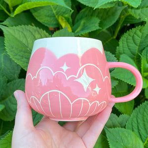 Cloud Bottom Pink Mug