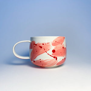 Valentimes Pink Brushy Mug 7