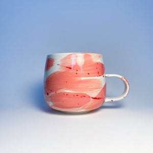 Valentimes Pink Brushy Mug 8