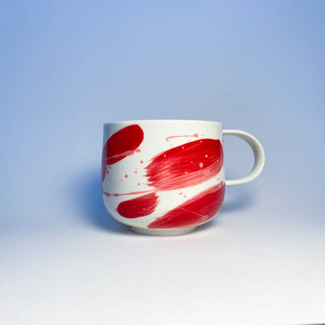Valentimes Red Brushy Mug 2