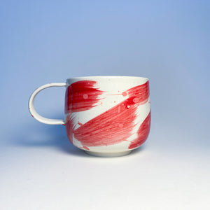 Valentimes Red Brushy Mug 2