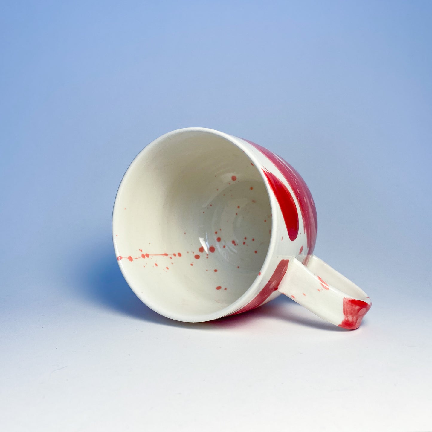 Valentimes Red Brushy Mug 5