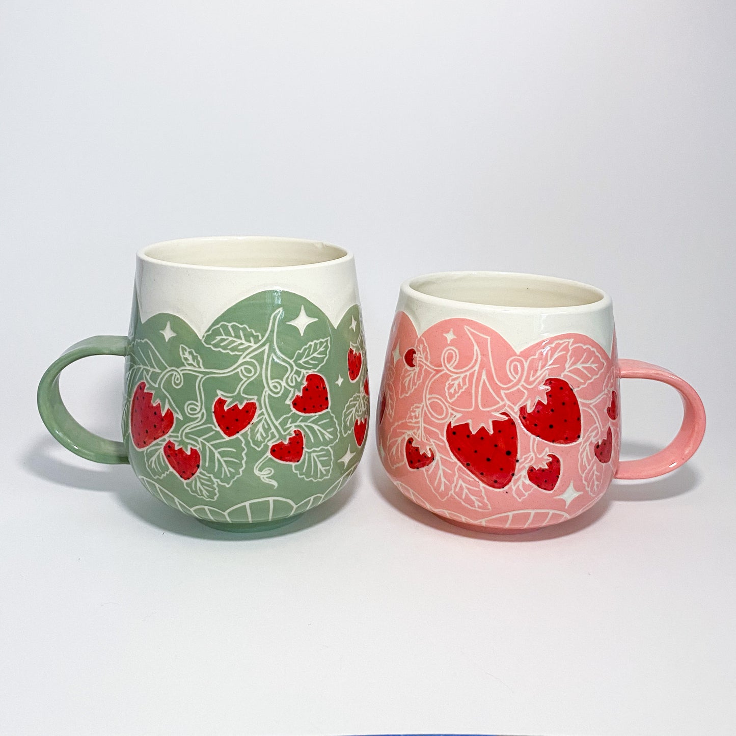 Green Strawberry Mug