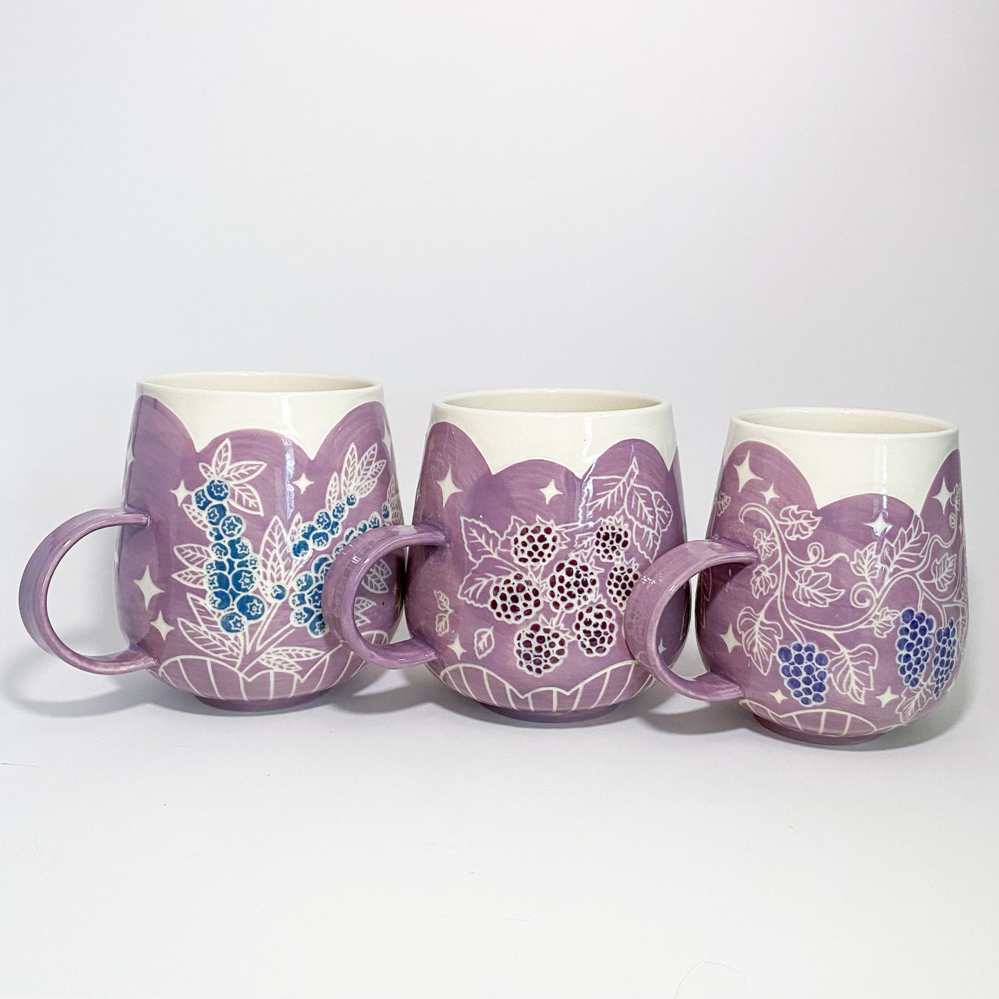 Lilac Blueberry Mug