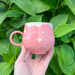 Pink Cloud Bottom Mug