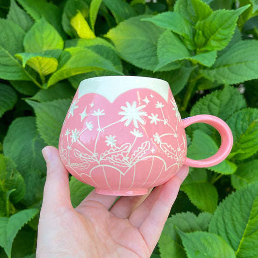 Pink Chicory Mug