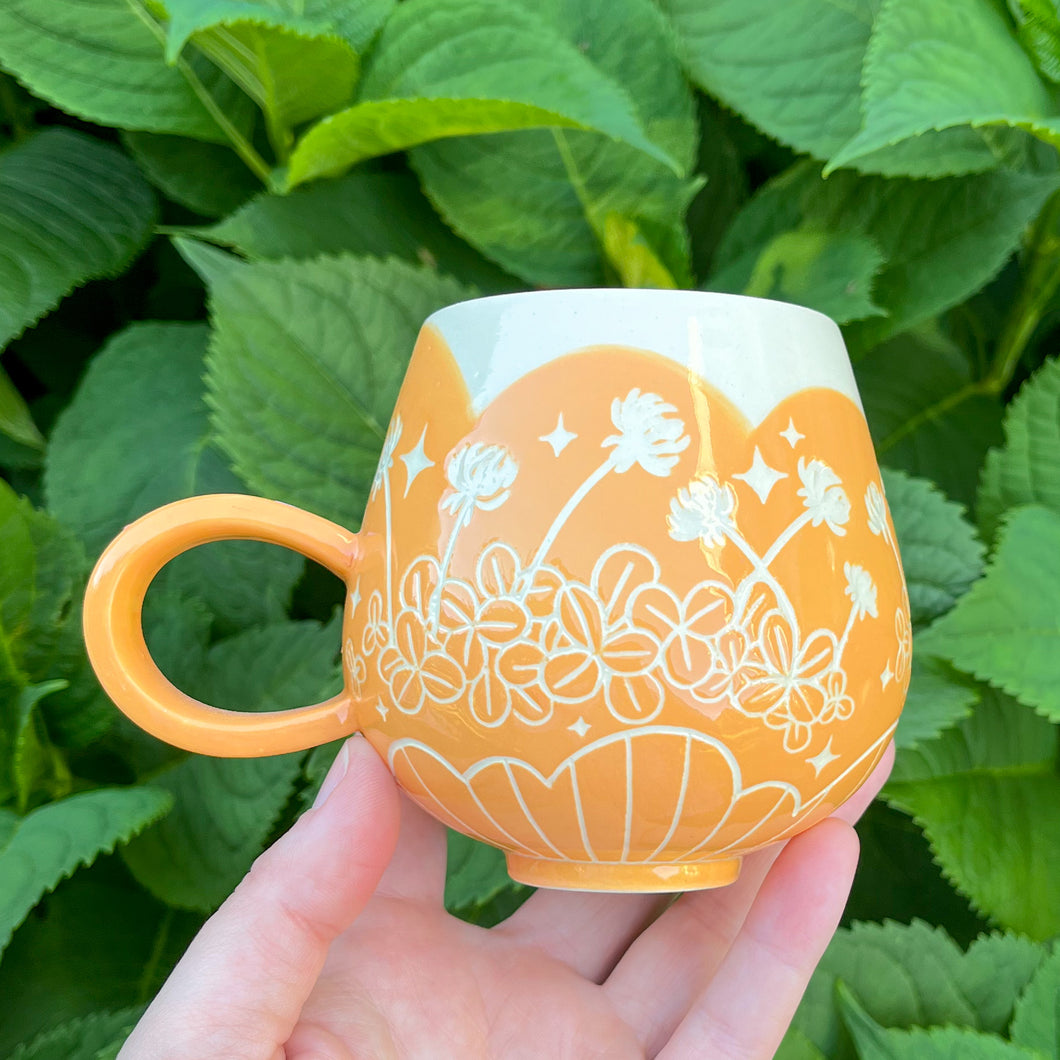 Orange Clover Mug