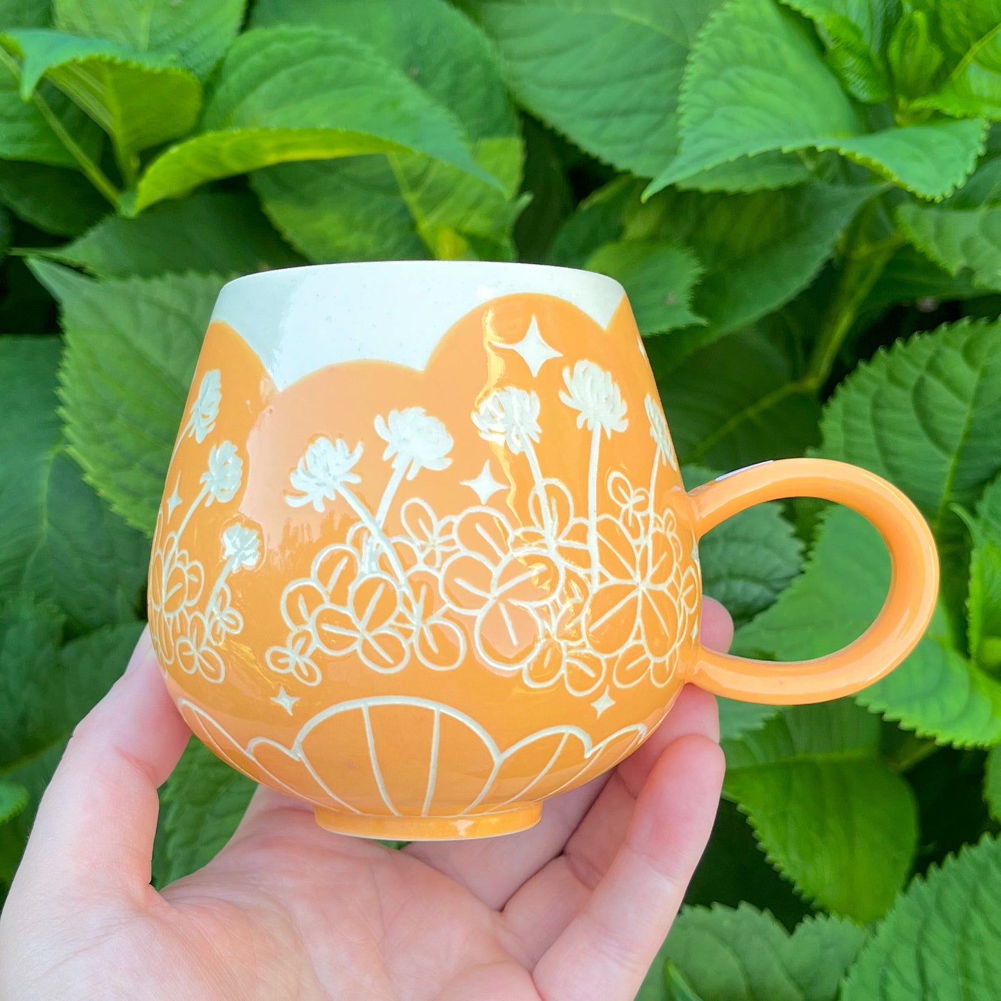 Orange Clover Mug