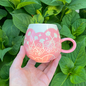 Pink Clover Mug