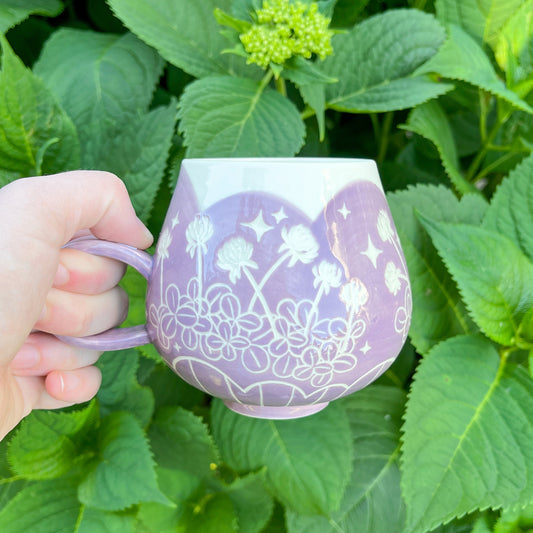 Purple Clover Mug