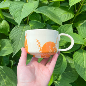 Orange Fern Mug