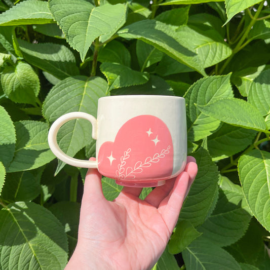 Pink Fern Mug