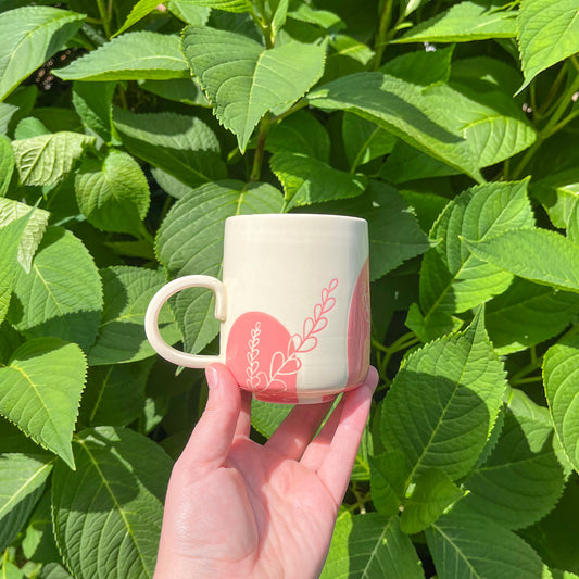 Pink Fern Mug