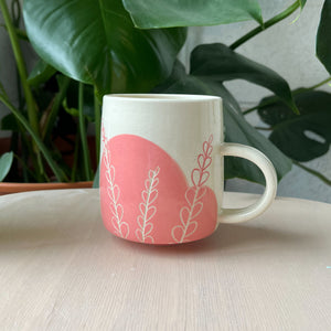 Pink Fern Mug