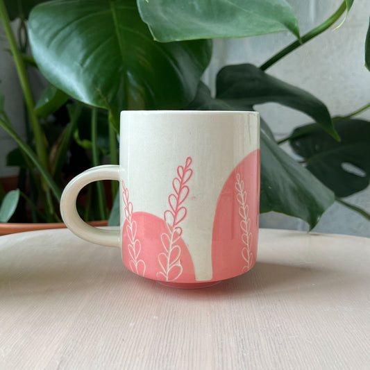 Pink Fern Mug