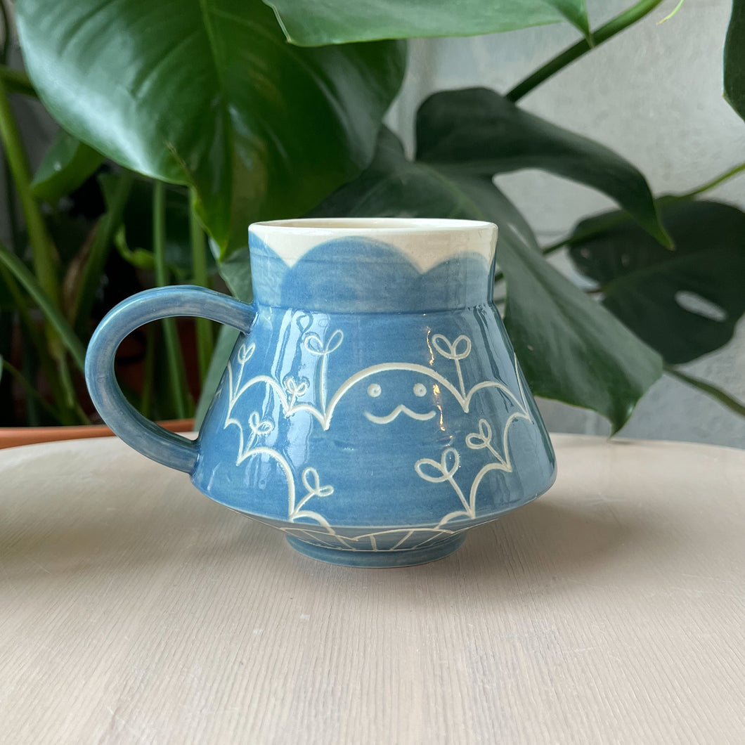 Blue Gooby Flared Mug