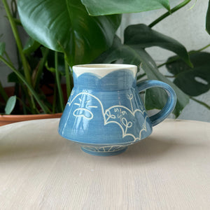 Blue Gooby Flared Mug