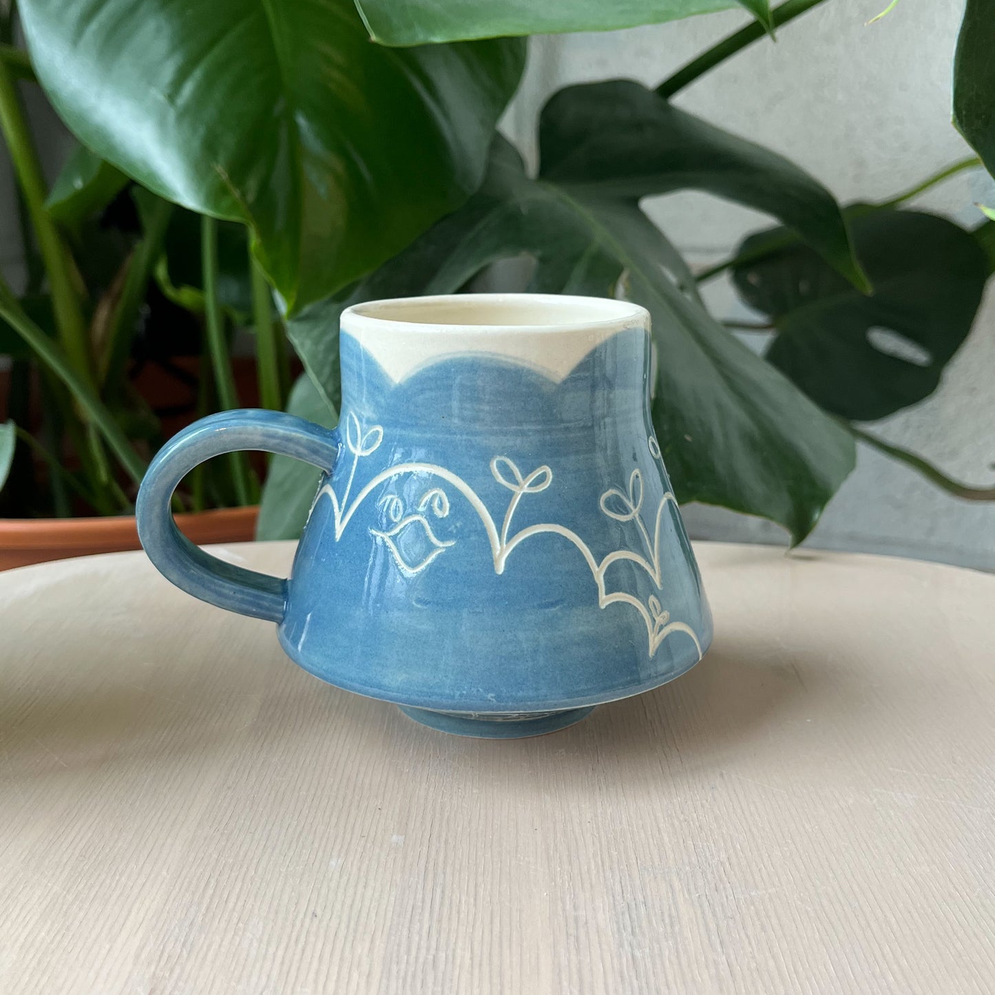 Blue Gooby Flared Mug