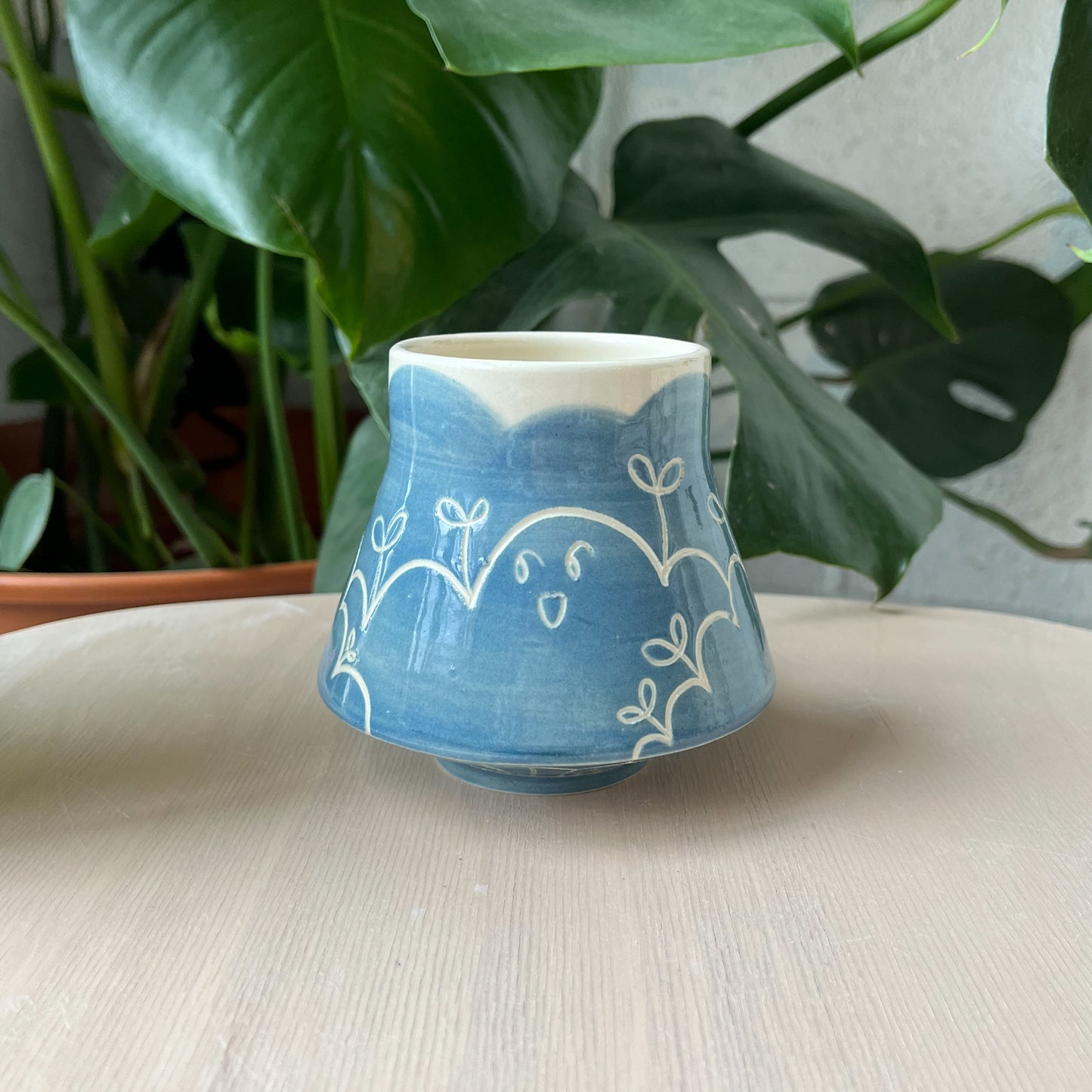 Blue Gooby Flared Mug