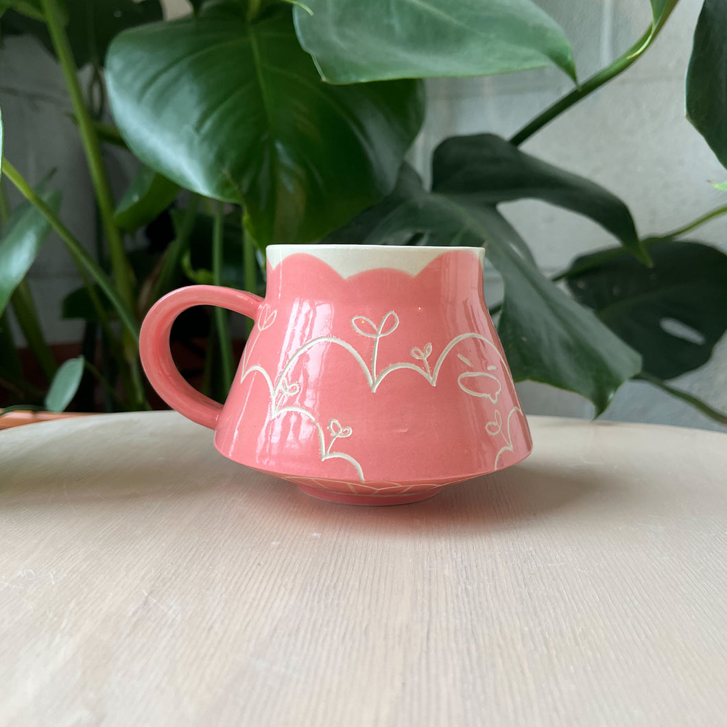 Pink Gooby Flared Mug