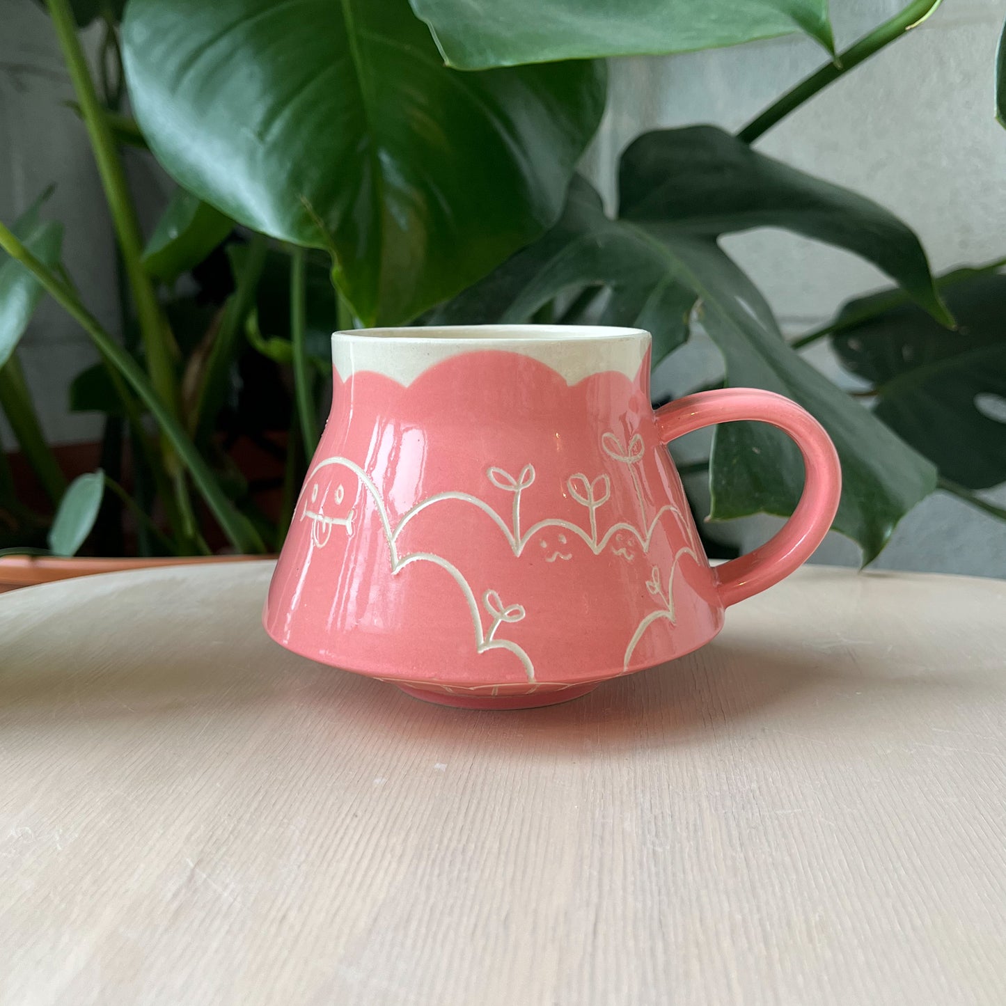 Pink Gooby Flared Mug