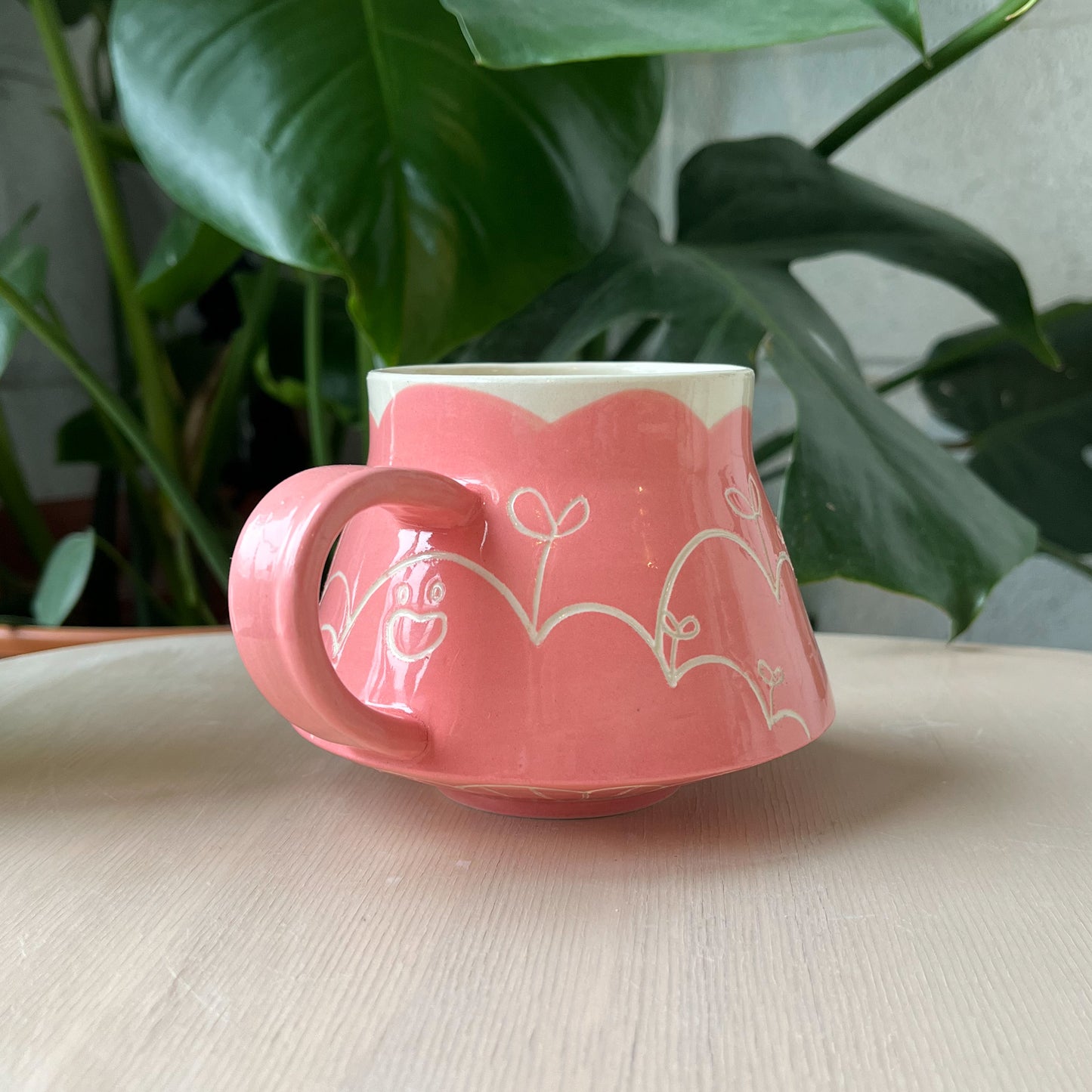 Pink Gooby Flared Mug