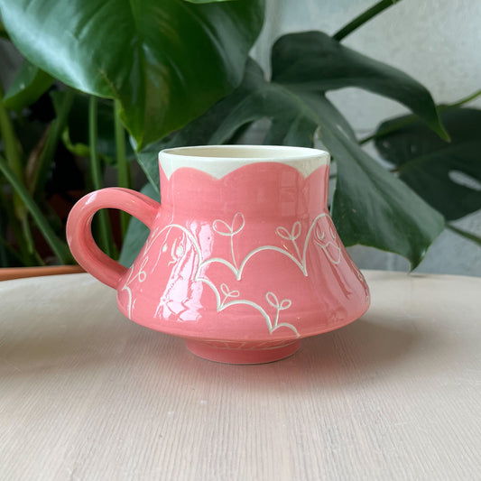 Pink Gooby Flared Mug