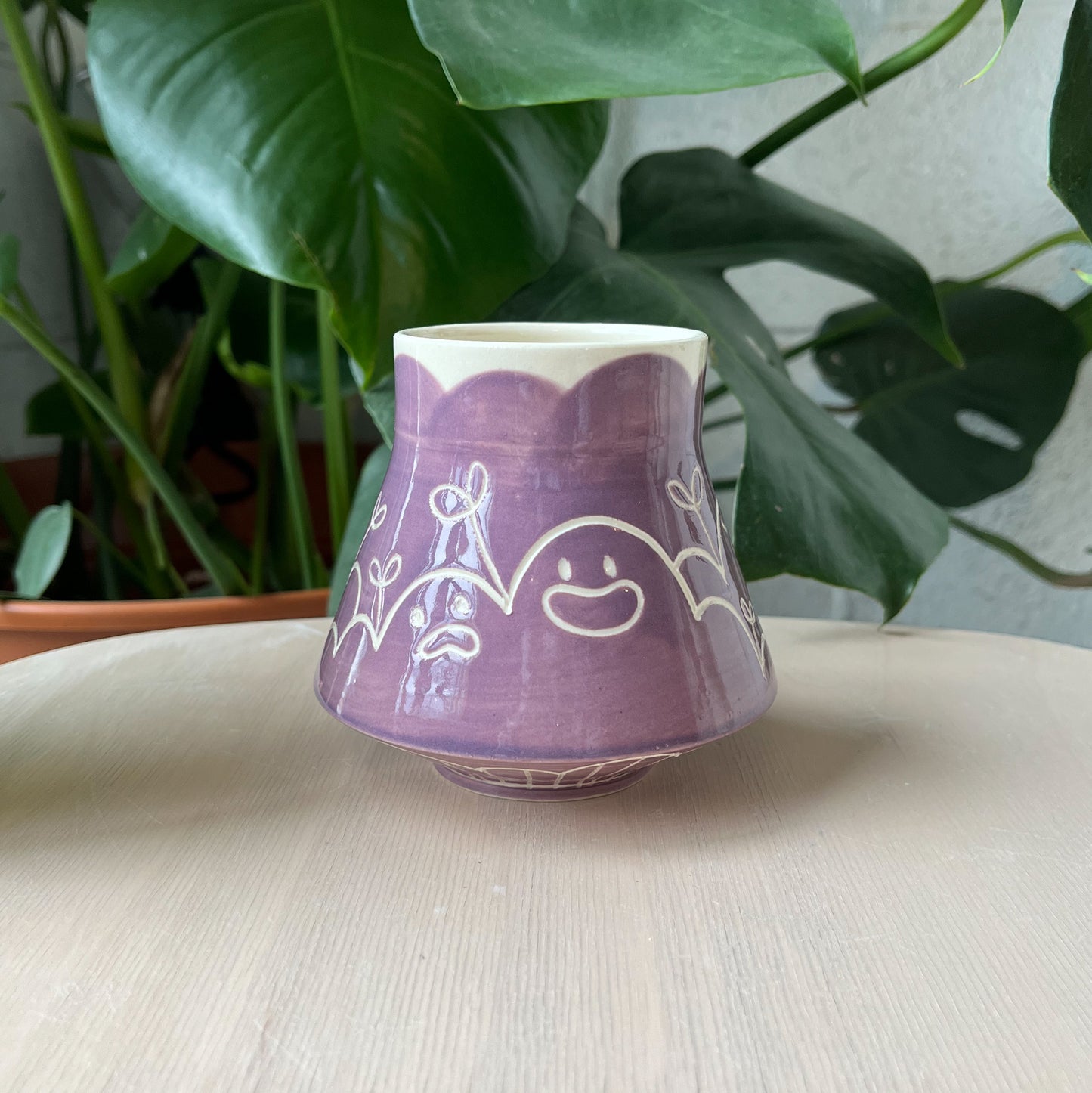 Purple Gooby Flared Mug