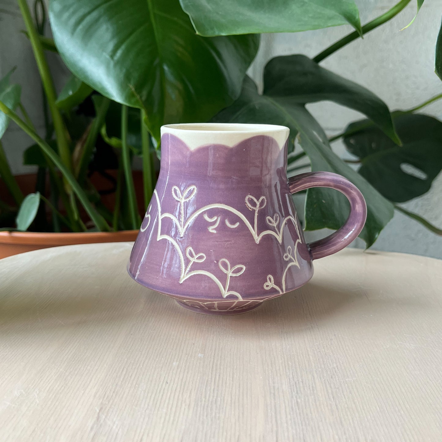 Purple Gooby Flared Mug