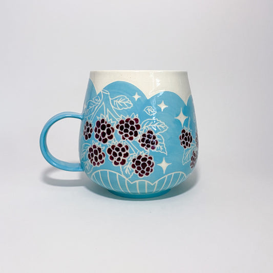 Blue Blackberry Mug