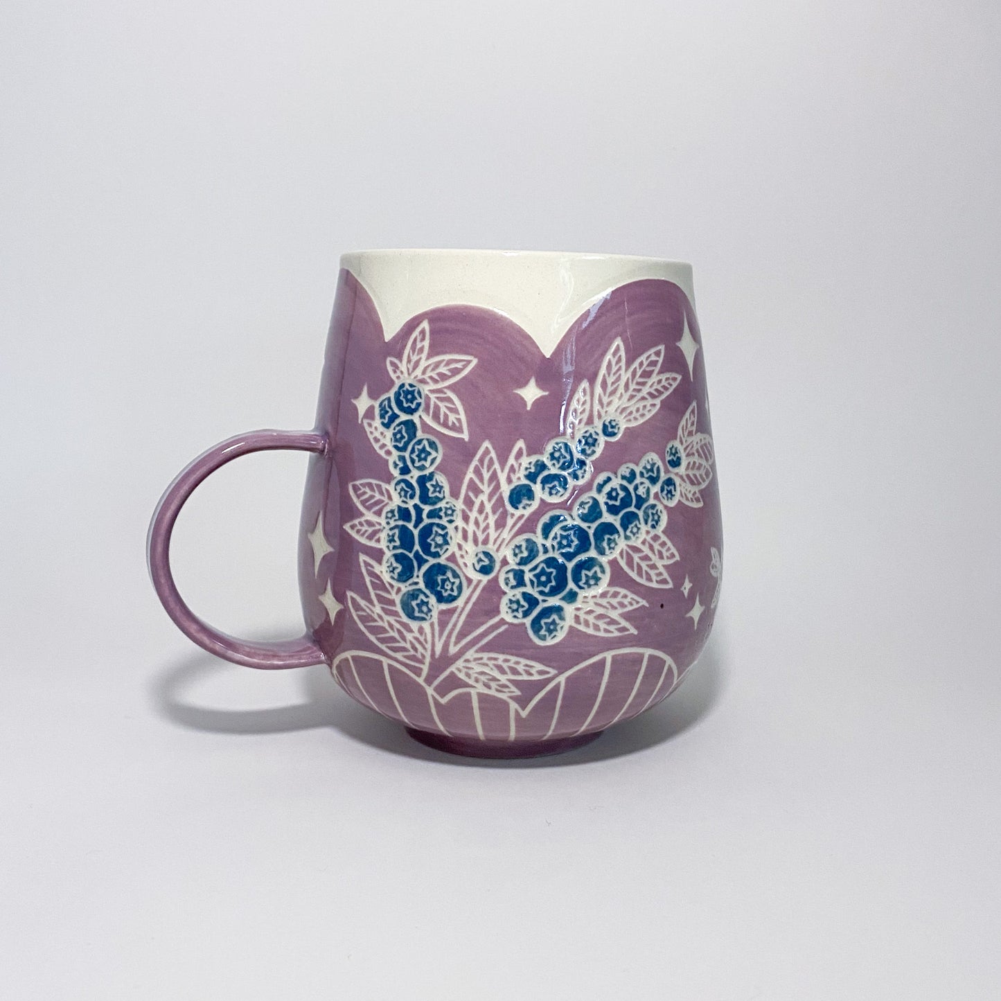 Lilac Blueberry Mug